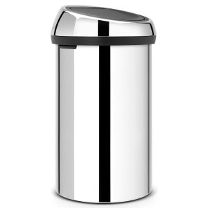 לויזון מרקט,פח טאץ 60 ליטר, מבריק Brabantia,