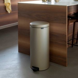 לויזון מרקט,פח פדל 30 ליטר בצבע שמפניה Brabantia - NewIcon,