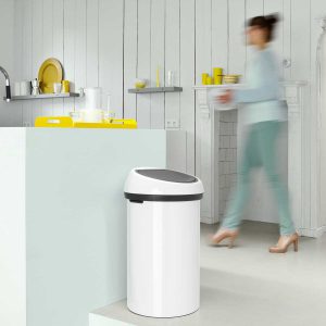 לויזון מרקט,פח טאץ 60 ליטר לבן Brabantia,