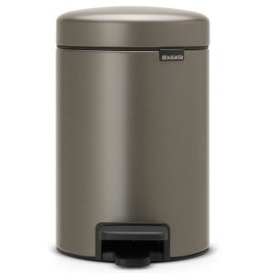 לויזון מרקט,פח פדל 3 ליטר פלטינום Brabantia - NewIcon,