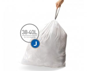 לויזון מרקט,שקיות לפח מסוג J לפח 30-45 ליטר סימפלהיומן Simplehuman,