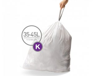 לויזון מרקט,שקיות לפח מסוג K לפח 40-45 ליטר סימפלהיומן Simplehuman,
