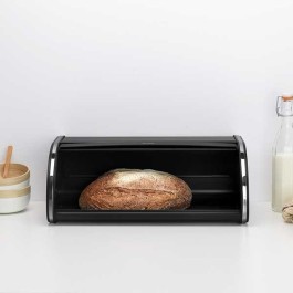 לויזון מרקט,ארגז לחם גדול שחור מט – מכסה מתגלגל Brabantia ברבנטיה,