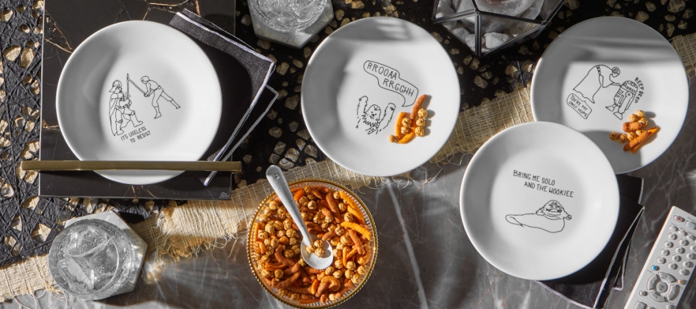 לויזון מרקט,צלחות Star Wars, מארז 8 צלחות עוגה,