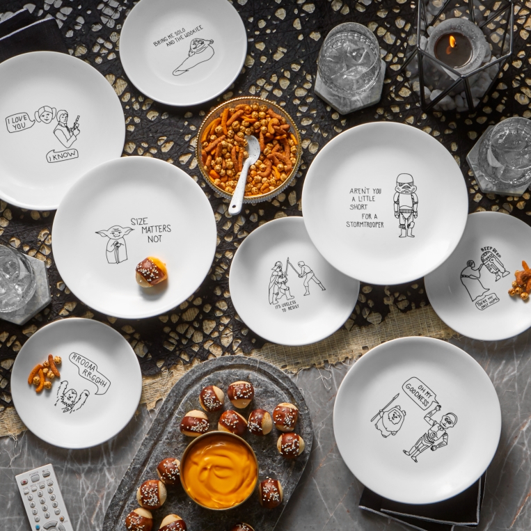 לויזון מרקט,צלחות Star Wars, מארז 8 צלחות עוגה,