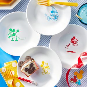 לויזון מרקט,צלחות Mickey, מארז 8 צלחות עוגה,