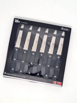 לויזון מרקט,שישיית סכיני סטייק 11 ס"מ CLASSIC פוד אפיל,