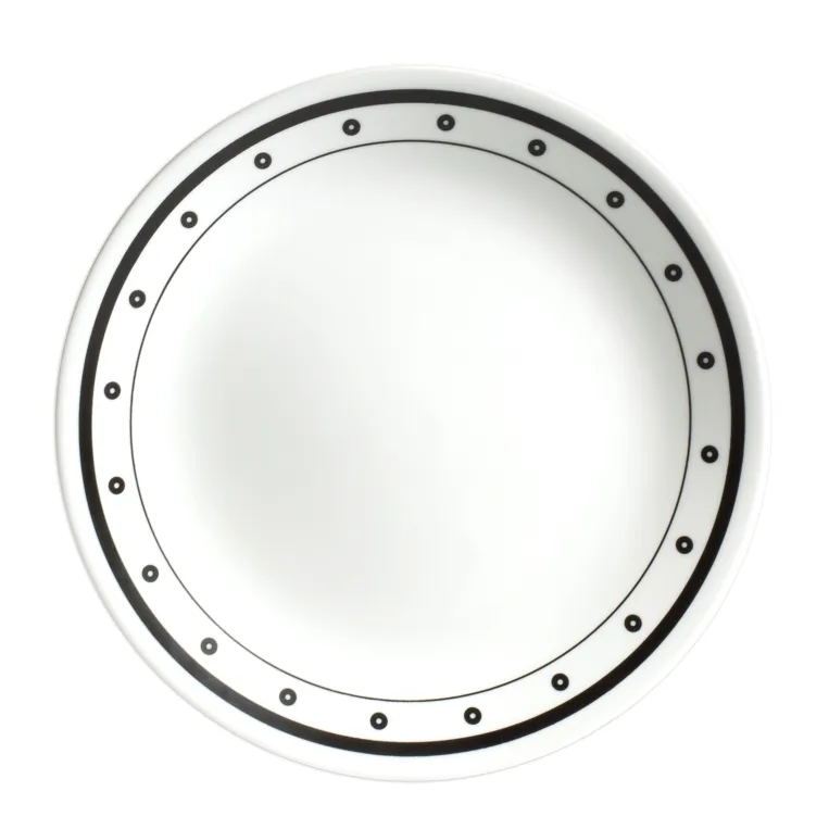 לויזון מרקט,צלחת מנה ראשונה 21.5 ס"מ, Black & White, לויזון מרקט,צלחת מנה ראשונה 21.5 ס"מ, Black & White,