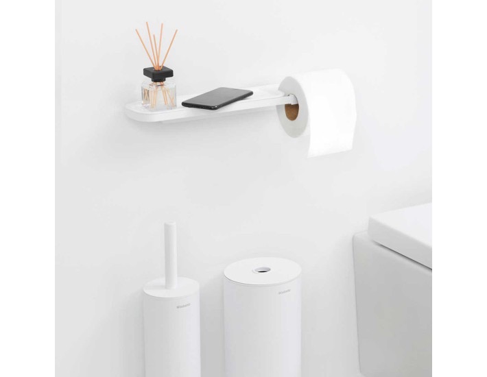 לויזון מרקט,מתקן לנייר טואלט ומדף, לבן מינרלי MIndSet ברבנטיה Brabantia, לויזון מרקט,מתקן לנייר טואלט ומדף, לבן מינרלי MIndSet ברבנטיה Brabantia,