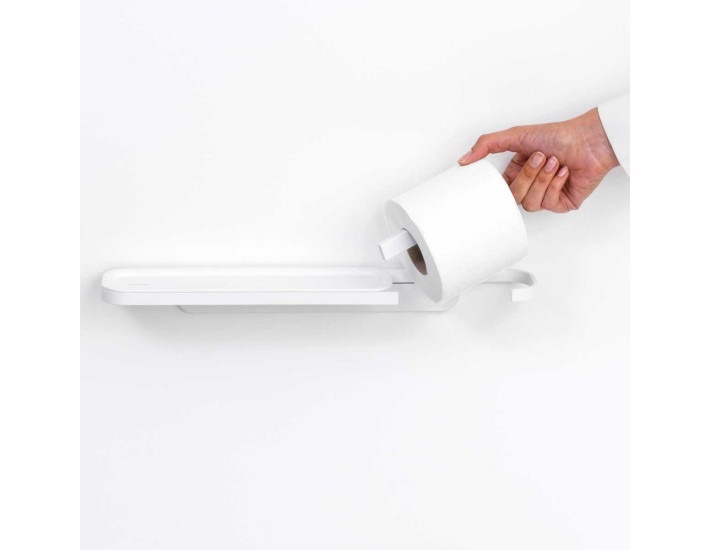 לויזון מרקט,מתקן לנייר טואלט ומדף, לבן מינרלי MIndSet ברבנטיה Brabantia, לויזון מרקט,מתקן לנייר טואלט ומדף, לבן מינרלי MIndSet ברבנטיה Brabantia,