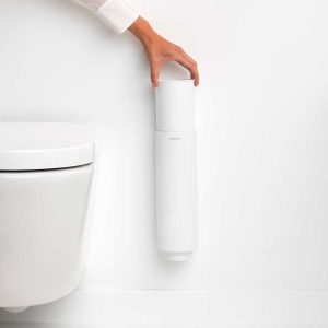 לויזון מרקט,מברשת אסלה סיליקון MindSet לבן מינרלי Brabantia,