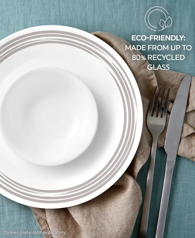 לויזון מרקט,סט צלחות 18 חלקים, Brushed Silver, לויזון מרקט,סט צלחות 18 חלקים, Brushed Silver,