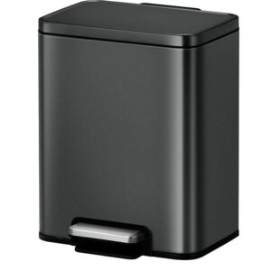 לויזון מרקט,פח אשפה מרובע 30 ליטר MADISON שחור מט מבית EKO,