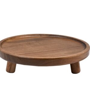 לויזון מרקט,מעמד עגול מעץ אקשיה 3 רגליים,