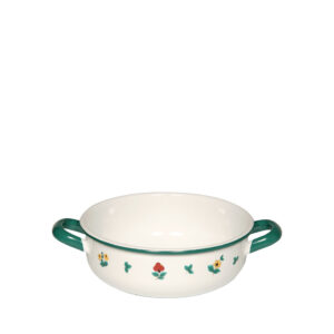 לויזון מרקט,קערה אמייל 14 ס"מ ידיות פלורליס RIESS,