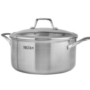 לויזון מרקט,סיר נירוסטה 26 ס"מ 6.6 ליטר סדרת TRIO 3 ply סולתם SOLTAM,