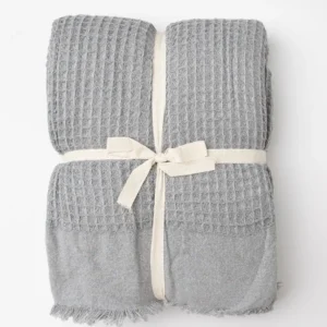 לויזון מרקט,שמיכה פיקה אפור בהיר,