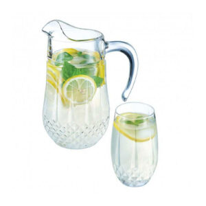 לויזון מרקט,סט 7 חלקים - כד + 6 כוסות,