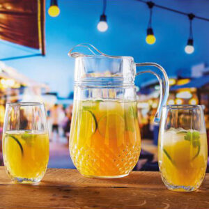 לויזון מרקט,סט 7 חלקים - כד + 6 כוסות,