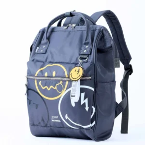 לויזון מרקט,תיק גב KUCHIGANE R SMILEY אפור 006,