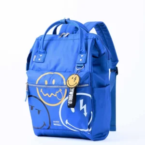 לויזון מרקט,תיק גב KUCHIGANE R SMILEY כחול 006,