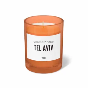 לויזון מרקט,נר ריחני תל אביב Flower Orange,