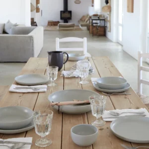 לויזון מרקט,סט צלחות 24 חלקים PACIFICA אפור בהיר מבית COSTA NOVA,