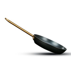 לויזון מרקט,מחבת 24 ס"מ ENIGMA NONSTICK שחור ידיות זהב, פוד אפיל Food appeal,