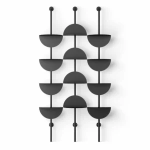 לויזון מרקט,מדפי קיר SOLIS שחור,