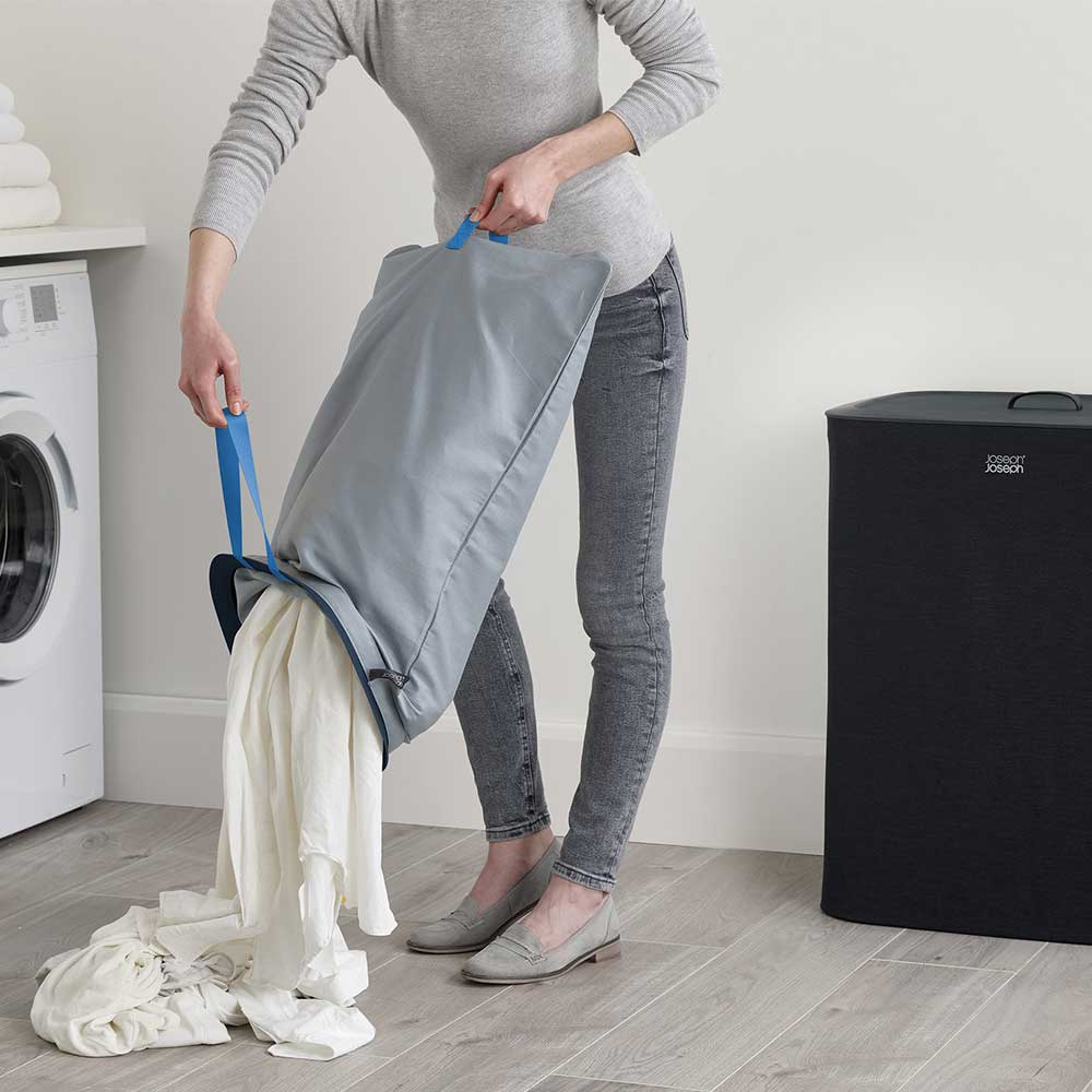 לויזון מרקט,סל כביסה Tota 90L שחור, לויזון מרקט,סל כביסה Tota 90L שחור,