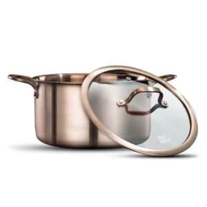 לויזון מרקט,סיר 24 ס"מ 5 ליטר בגימור רוז גולד CROWN פוד אפיל FOOD APPEAL,