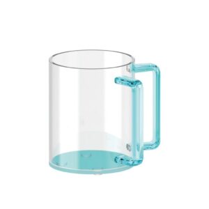 לויזון מרקט,נטלה אקרילית שקופה ידית ותחתית תכלת,